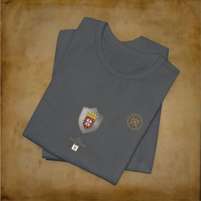 T-Shirt - Escudo Bandeira Reino de Portugal - D. Manuel I - 1495 a 1578