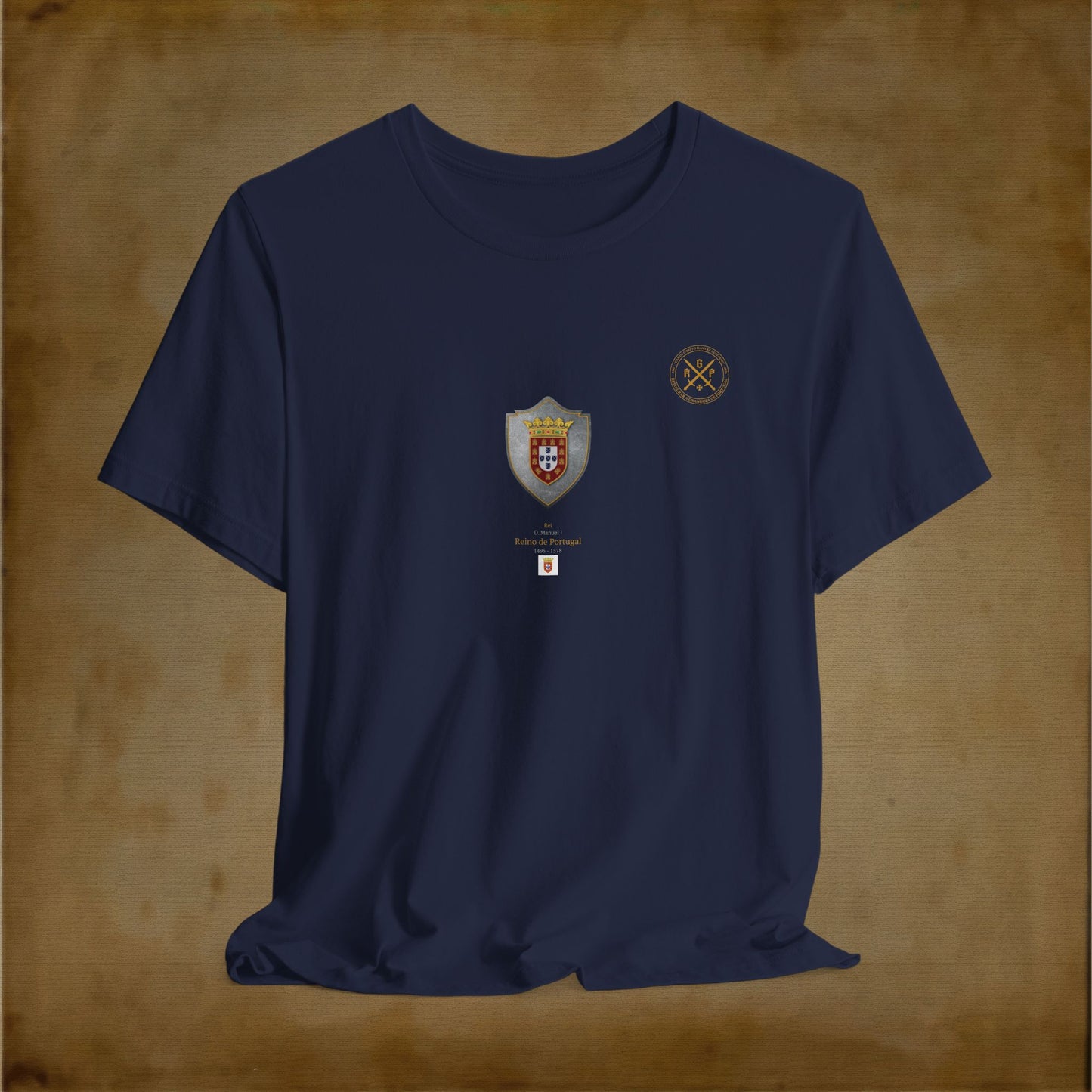 T-Shirt - Escudo Bandeira Reino de Portugal - D. Manuel I - 1495 a 1578