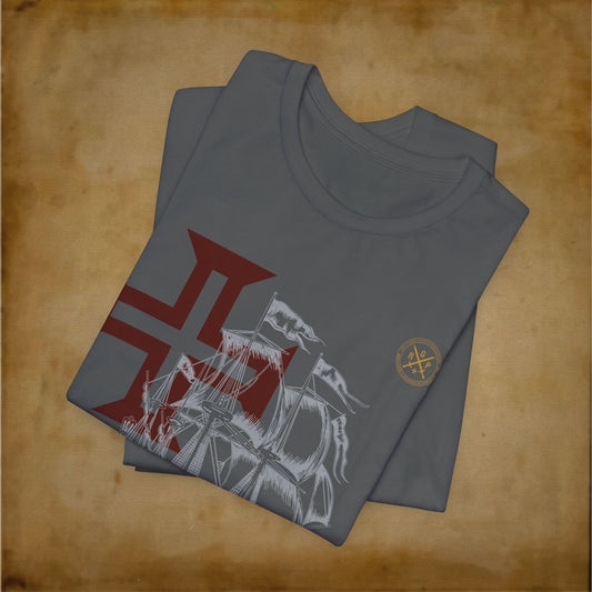 T-Shirt - Galeão e Cruz da Ordem de Cristo (1460)