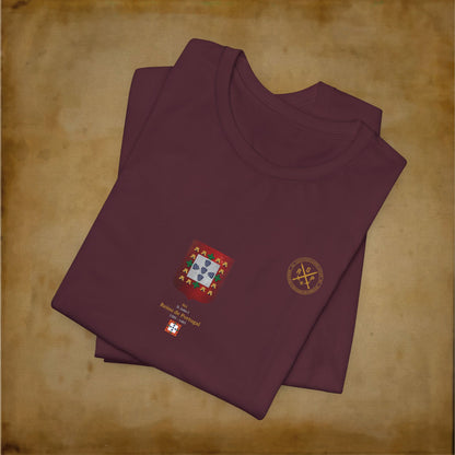 T-Shirt - Escudo Bandeira Reino de Portugal - D. João I - 1385 a 1485