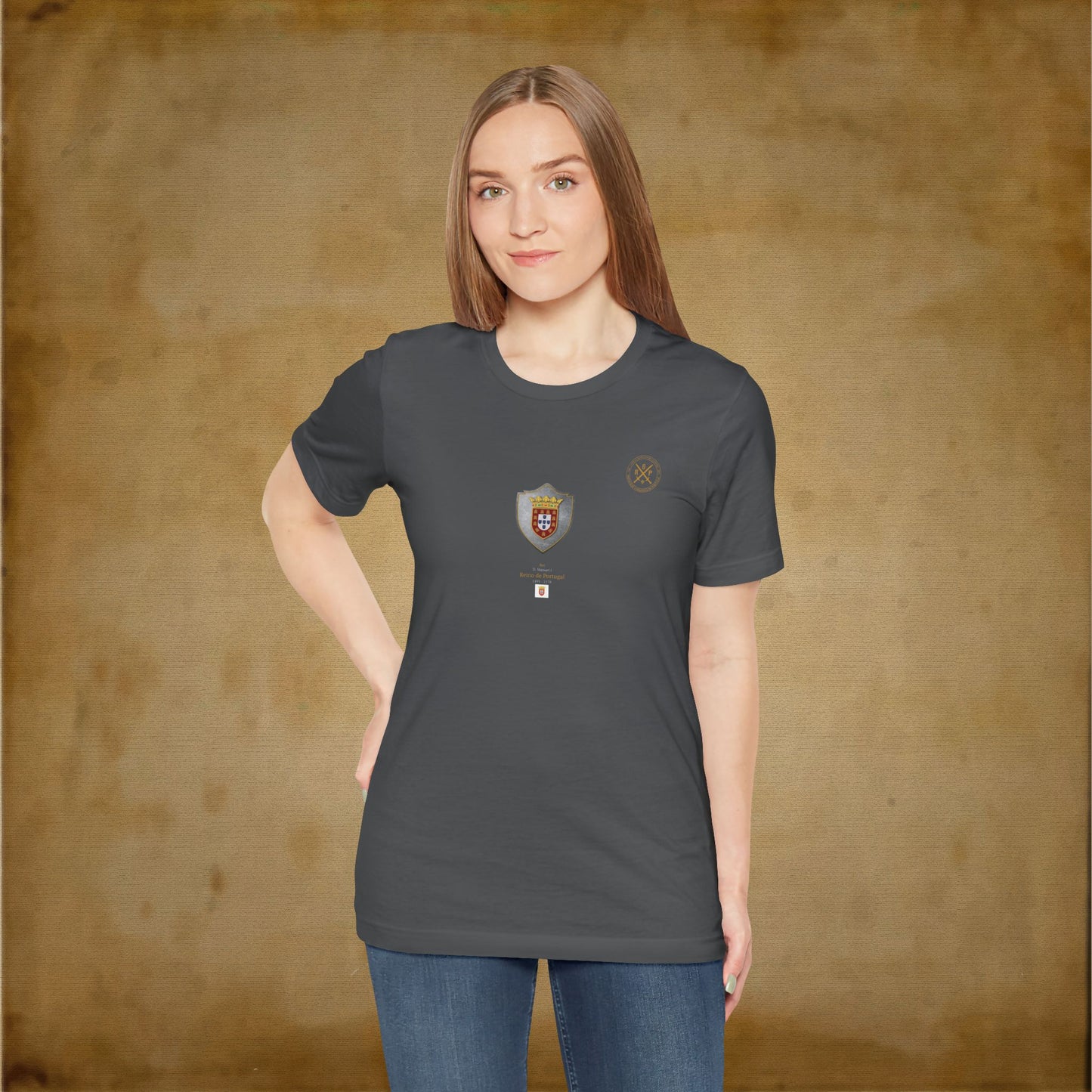 T-Shirt - Escudo Bandeira Reino de Portugal - D. Manuel I - 1495 a 1578