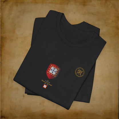 T-Shirt - Escudo Bandeira Reino de Portugal - D. Afonso III - 1248 a 1385