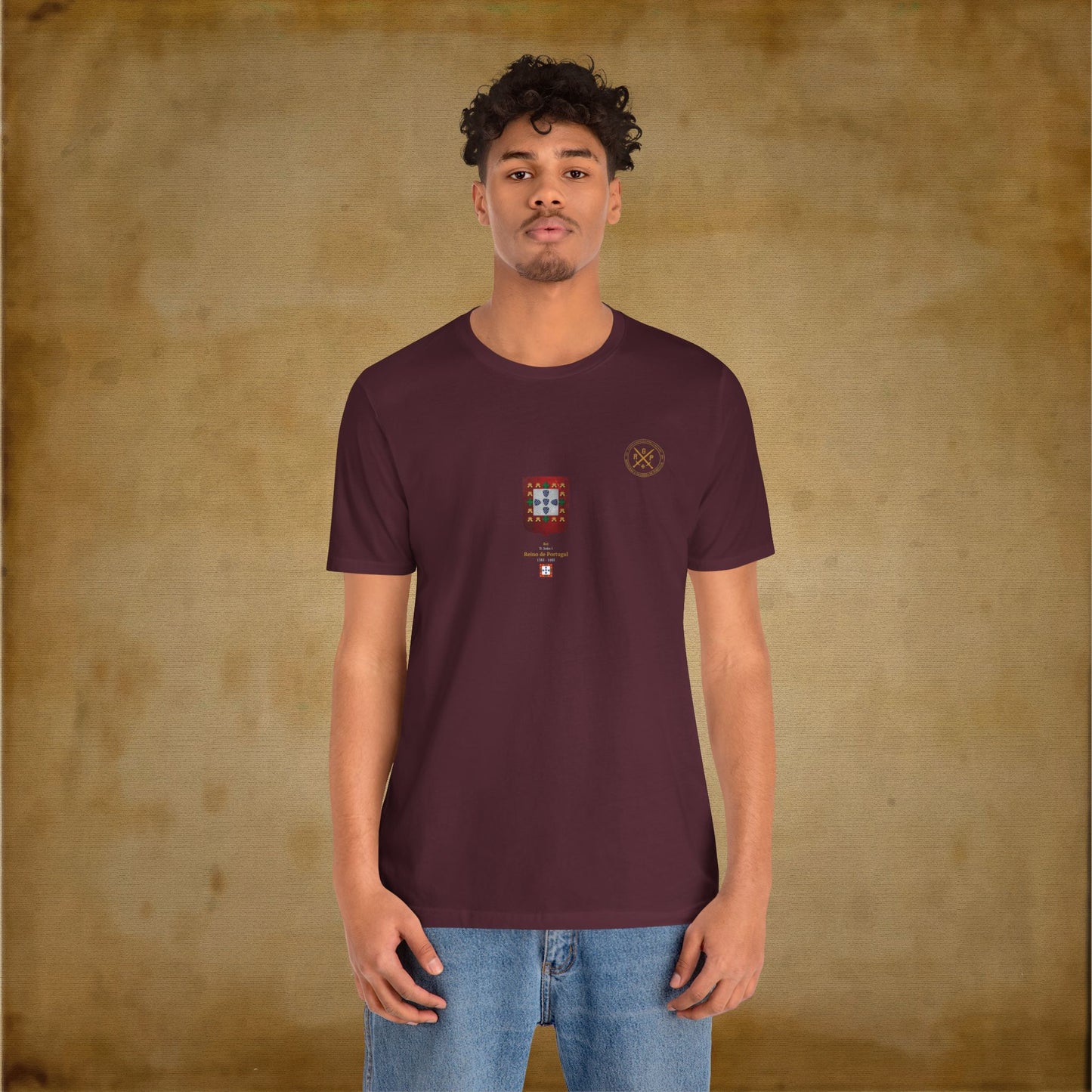 T-Shirt - Escudo Bandeira Reino de Portugal - D. João I - 1385 a 1485