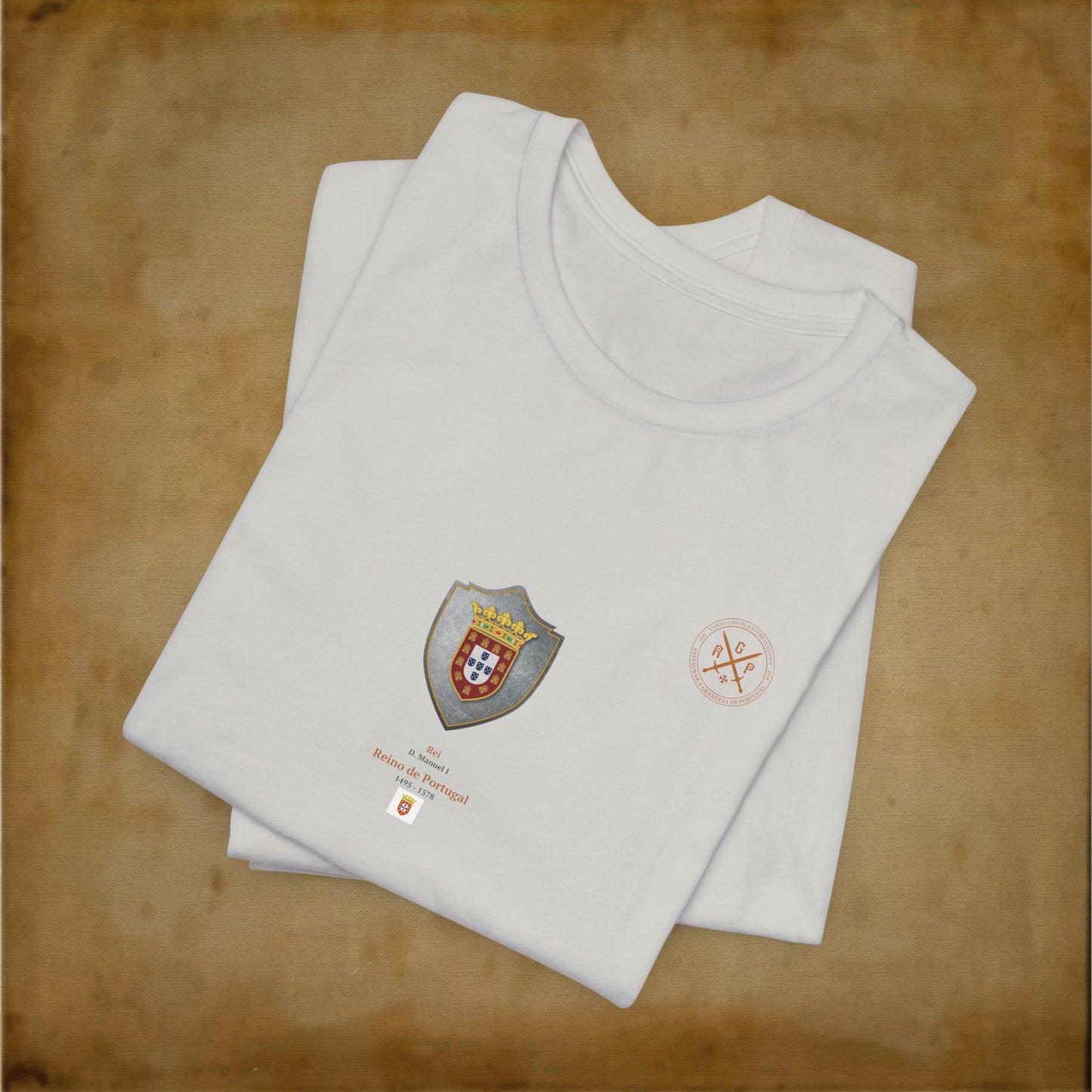 T-Shirt - Escudo Bandeira Reino de Portugal - D. Manuel I - 1495 a 1578